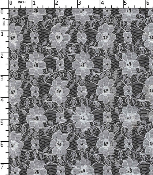 100% Polyester Bleached Lace