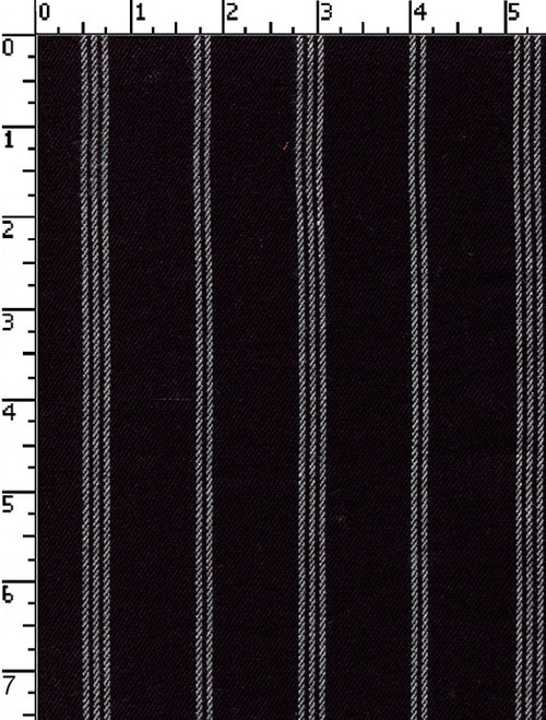 100% Rayon Yarn Dyed Twill Gsm-130  Small Stripes Navy/White Viscose 2/60S V X 30S V - 88X68 Sm-Aa-132