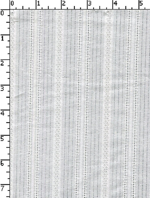 100% Cotton Bleached Dobby Gsm-105  Stripes With Small Rhombus White Lino 40S C +2/40S C X 20S C - 68X52 Sm-Aa-263