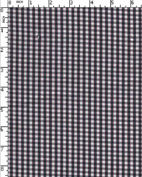 100% Cotton Yarn Dyed Plain Gingham Checks Black/White/Red   Gsm-118 Jepc-1114