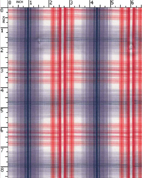 100% Cotton Yarn Dyed Plain Big Checks Blue/Red/White/Orange   Gsm-106 Jepc-772