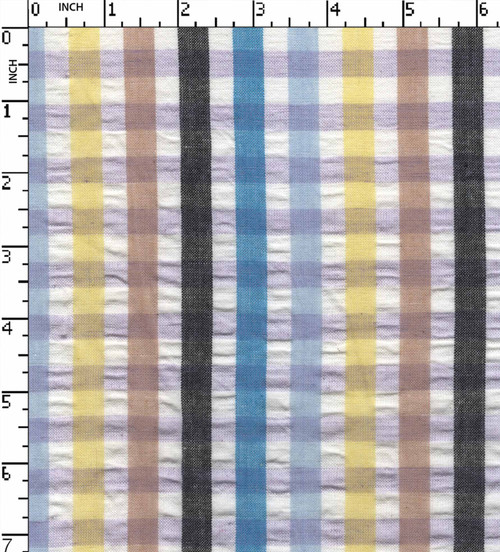 100% Cotton Yarn Dyed Seersucker
