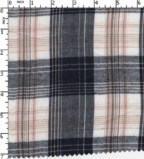 100% Cotton Yarn Dyed Crepe