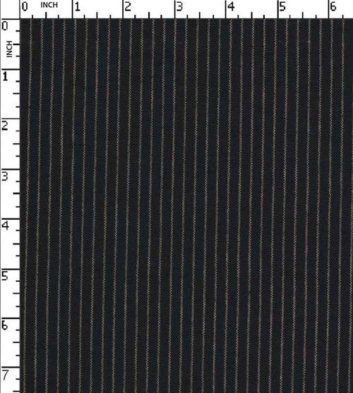 50% Cotton/50% Linen Yarn Dyed Plain Pin Stripe Black/Sand  20S Cotton X 40S Lea-52X48 Gsm-134 Vee-200402-3
