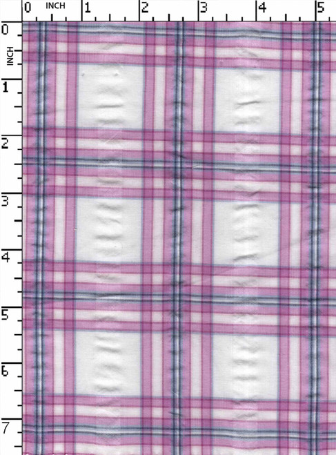 100% Cotton Yarn Dyed Seersucker