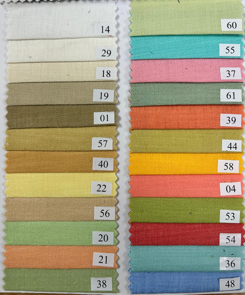 100% Spun Polyester Solid Dyed Cavalry Twill Two Tone Color Chart