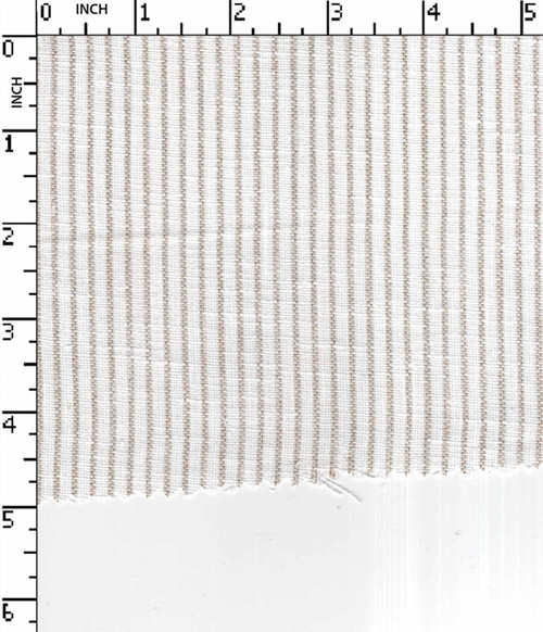 Mock Linen Yarn Dyed Plain Thin Stripe