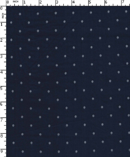 100% Cotton Yarn Dyed Dobby Diamond Swiss Dot Cut Butta