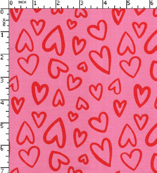 100% Cotton Printed Plain Heart