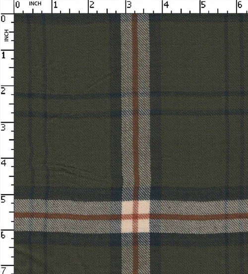 100% Rayon Yarn Dyed Twill Big Check