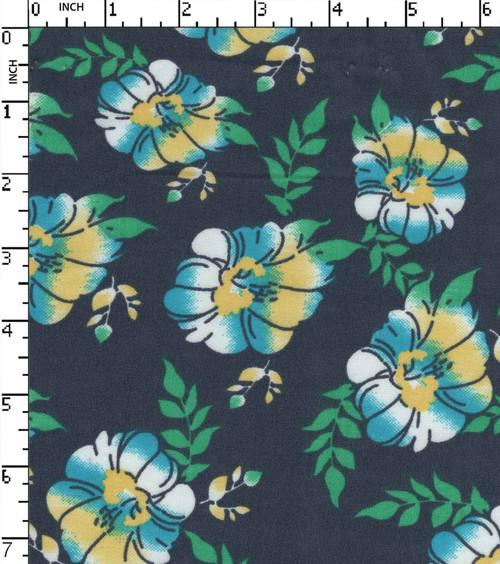 100% Cotton Printed Plain Flower With Leaf