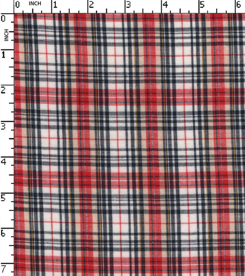 100% Cotton Yarn Dyed Plain Medium Check