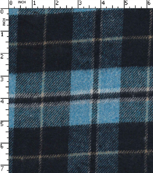 Cotton Poly Recyled Yarn Dyed Twill Big Check