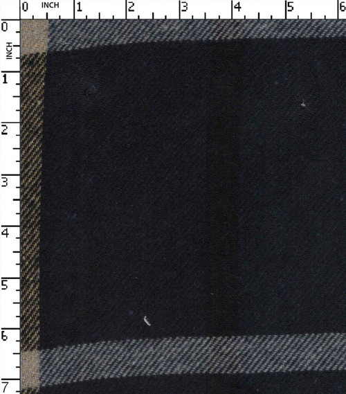 Cotton Poly Recycled Yarn Dyed Twill Big Check