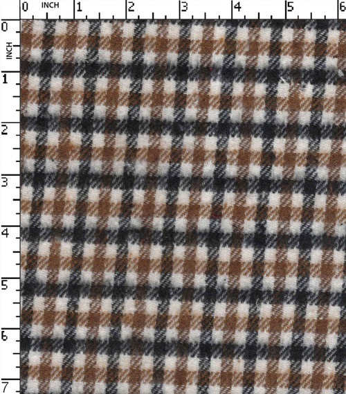 Cotton Poly Recycled Yarn Dyed Twill Small Check