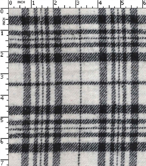 Cotton Poly Recycled Yarn Dyed Twill Medium Check