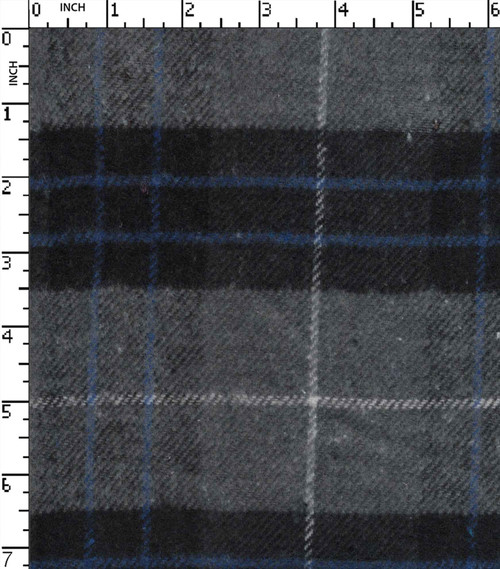 Cotton Poly Recycled Yarn Dyed Twill Big Check