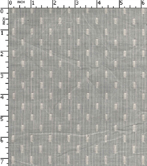 100% Cotton Greige Dobby Pin Stripe With Butta