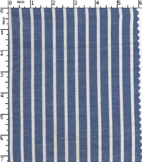 Poly Viscose  Yarn Dyed Plain 4Mm Stripe