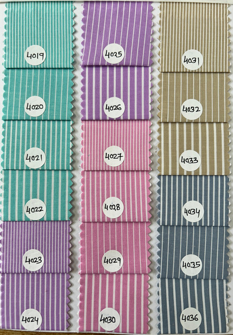 90%Polyester 10%Cotton Yarn Dyed Plain Shirting Color Chart