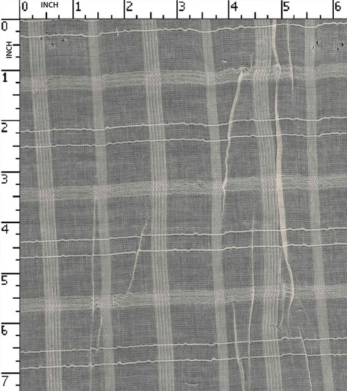 100% Cotton Greige Dobby Medium Check