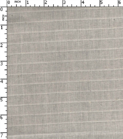 100% Cotton Greige Dobby Small Check