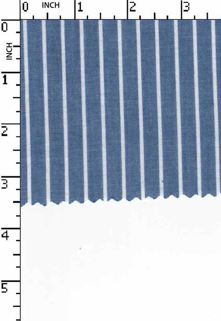 100% Cotton Yarn Dyed Plain Pin Stripe Blue/White   Gsm-116 Ce-2627-Ca