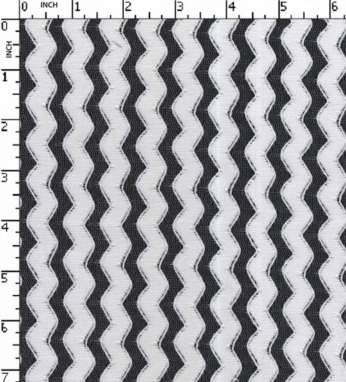 100% Polyester Yarn Dyed Crochet Zig Zag