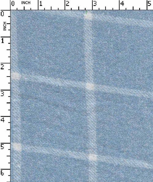 100% Cotton Yarn Dyed Twill Flannel Check Skyblue/White Brushed  Gsm-213 Gem-7600-Ca