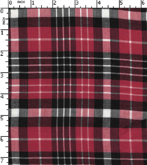 100% Viscose Yarn Dyed Plain Plaid Check
