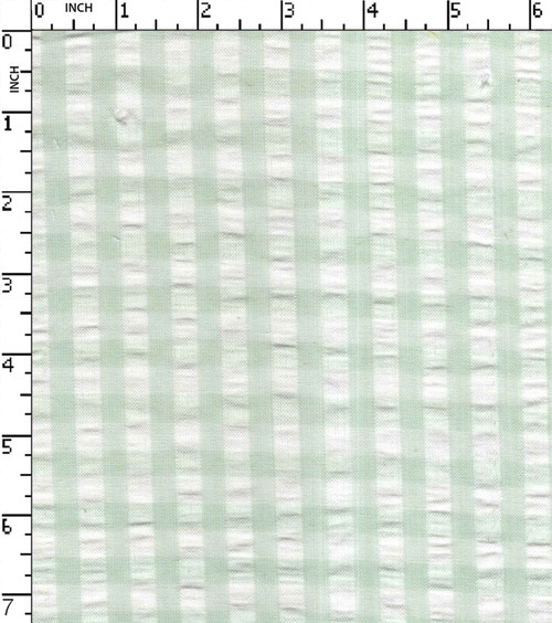 100% Cotton Yarn Dyed Seersucker 8Mm Gingham Check