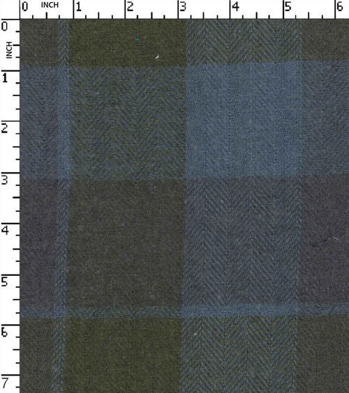 100% Cotton Yarn Dyed Herringbone Big Check Twill