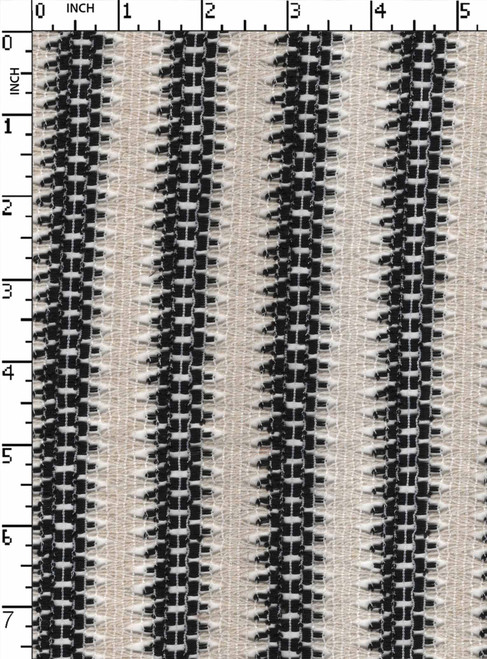 100% Polyester Yarn Dyed Crochet Broad Stripe