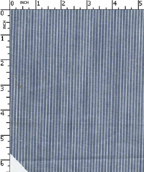 100% Cotton Yarn Dyed Plain Oxford Stripes Blue/White   Gsm-156 Nem-135-Ca