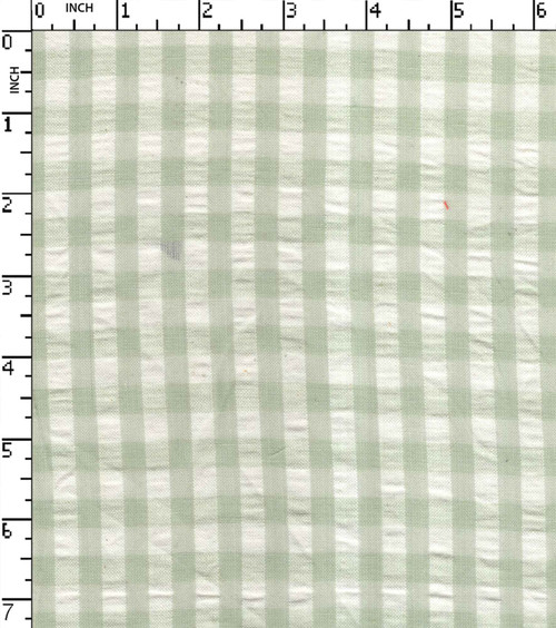 100% Cotton Yarn Dyed Seersucker Small Check