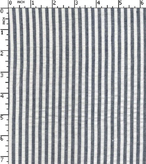 100% Cotton Yarn Dyed Seersucker 3Mm Stripe