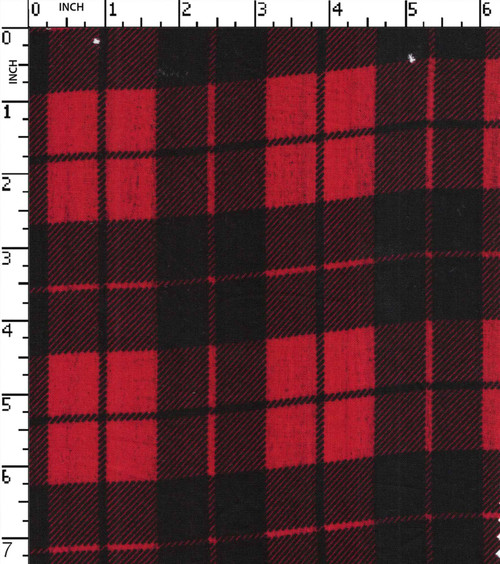 100% Rayon Printed Twill Plaid Check