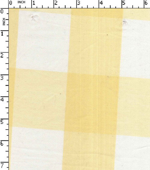 100% Cotton Yarn Dyed Plain Tom Tom Check Yellow/White