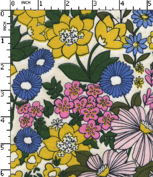 Viscose Flex Printed Plain Flower With Leaf