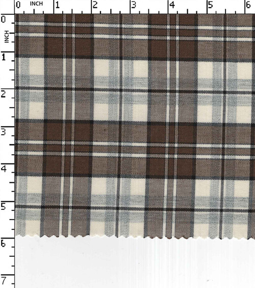 100% Cotton Yarn Dyed Dobby Medium Check