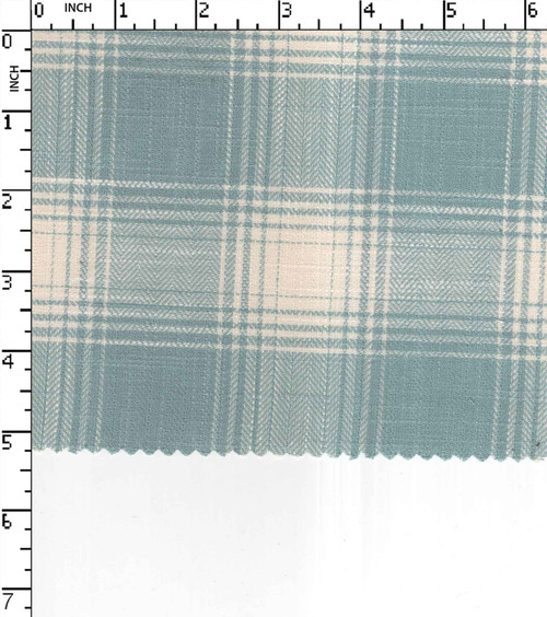 100% Cotton Yarn Dyed Herringbone Medium Check