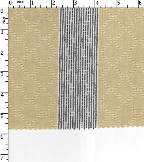 100% Cotton Yarn Dyed Dobby Broad Stripe With Diamond