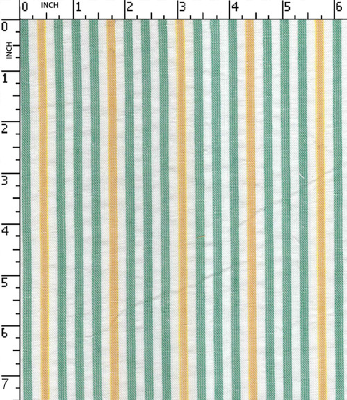 100%Cotton Yarn Dyed Seersucker 5Mm Stripe