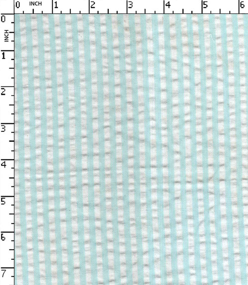 100%Cotton Yarn Dyed Seersucker 4Mm Stripe