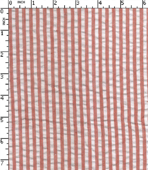 100%Cotton Yarn Dyed Seersucker 4Mm Stripe