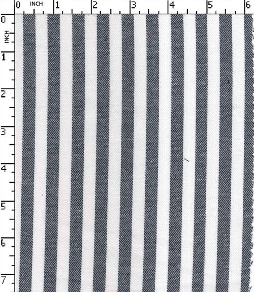 100% Cotton Yarn Dyed Twill 6Mm Stripe