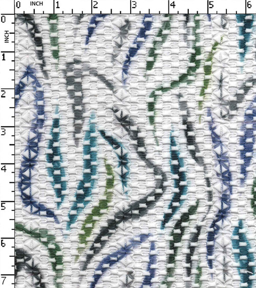 100% Polyester Printed Crochet Digital