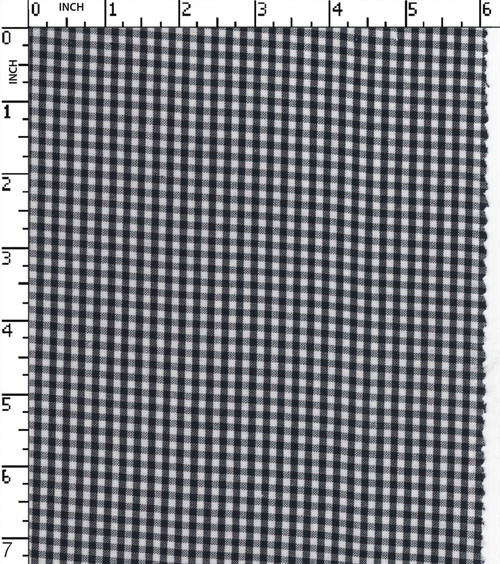 100% Cotton Yarn Dyed Plain 3Mm Gingham Check