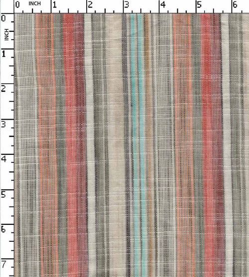 100% Cotton Yarn Dyed Plain Multi Colour Stripe Beige/Blue/Orange/Maroon/Yellow Slub  Gsm-81 Mcc-34-Da