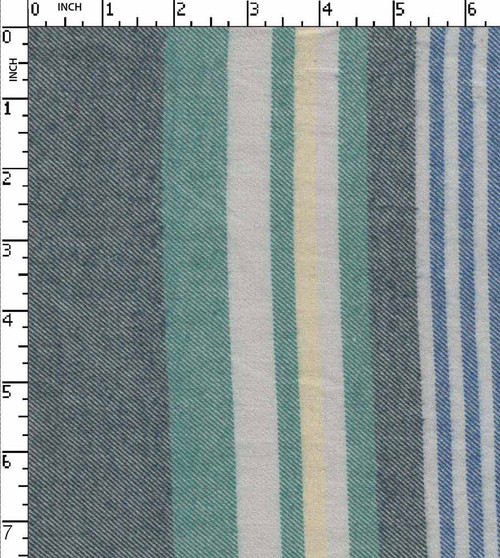 100% Cotton Yarn Dyed Twill Board Stripe White/Green/Yellow/Grey   Gsm-157 Mcc-44-Da